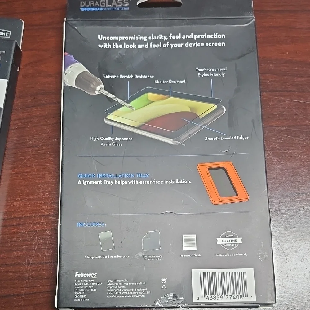 Black Tempered Glass Screen Protector for Samsung Galaxy A12
